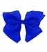 Royal Blue Grosgrain Bow Clip - Extra Large Bows with Alligator Clips by CoverYourHair