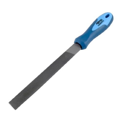 Ferrestock FSKLPL004 Mehrzweck-Feile, flach, 100 mm, zum Abtragen und Schärfen von Metall, Eisen, aus Kohlenstoffstahl HRC 62-67
