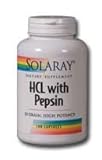 Solaray High Potency HCl With Pepsin 650 mg - 250 Capsules