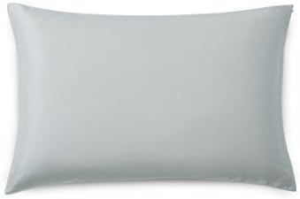 Orose 19mm Luxury 100% Pure Mulberry Silk Pillowcase, Good for Hair, Sleeping and Facial Beauty. Prevent from Wrinkle and Allergy. with Hidden Zipper. Gift wrap. (Standard, Silver Grey)