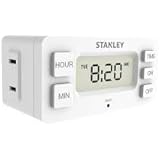Stanley 38424 TimerMax Digislim Daily Digital Indoor Timer, White