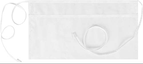 Utopia Wear 2 Pack Waitress Apron, Waist Aprons for Home and Kitchen, White - Thumbnail 3