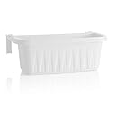 Apollo Exports Adjustable Railing Planter - 20-Inch Terra Cotta Flower Box For Deck Railings