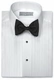 Neil Allyn Mens Tuxedo Shirt Poly/Cotton Laydown Collar 1/4 Inch Pleat