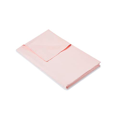 Weighted Idea Removable Duvet Cover 48''x78'' for Weighted Blanket (100% Natural Cotton, Coral Pink)