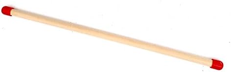 Wooden Pointer, AA-73736-36"(3/8 inch Dowel) Made in USA w/red Rubber end caps only on Both Ends, Perfect for Smart Board Screen.