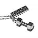 Original Strong Is Beautiful Necklace With Weight Lifting Barbell Dumbbell Pendant