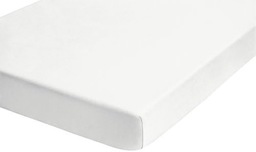 Biberna 77155/001/040 Jersey Stretch Fitted Bed Sheet, white, 90 x 190 cm - 100 x 200 cm by Biberna