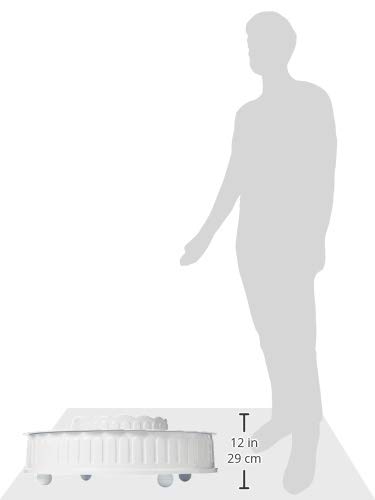 Martellato COD. 118/F Plastic Base for Fountain Model Cake Stand, White