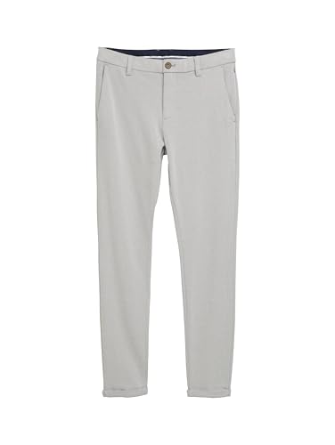 TOM TAILOR Pantaloni da Uomo, 38152 Blueish Grey Two Tone Pique, 28W x 34L