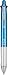 Pilot Dr. Grip 4+1 Multifunction Ballpoint Pen + Pencil, Assorted Color Inks, Turquoise Barrel, 1-Pack (36224)
