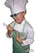 CHEFSKIN Green Barista Apron for Kids Children Fits 2-8 Year Olds Nice Green Twill Ultra Light Weight Real Fabric Washable Easy Care