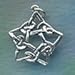 Celtic Jewelry Stunning Knotwork Star Pentagram Charm Sterling Silver Wiccan
