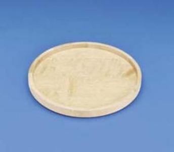 Click Here to See More Images Rev-A-Shelf - 4WLS001-20-B52 - 20 in. Wood Full Circle Lazy Susan Single Shelf with Swivel Bearing