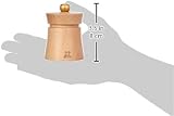 Peugeot Baya Wooden Salt Mill Beechwood Natural Light Wood 8cm Adjustable view 3