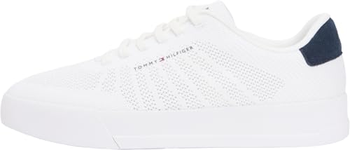 Uomo TH Court Knit FM0FM05823 Low Top, Bianco (Bianco), 40