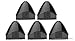 RTYou 10 Pack Water Drop Design 2ml Cartridge Integrated Vaping Delicate and Compact (Black)