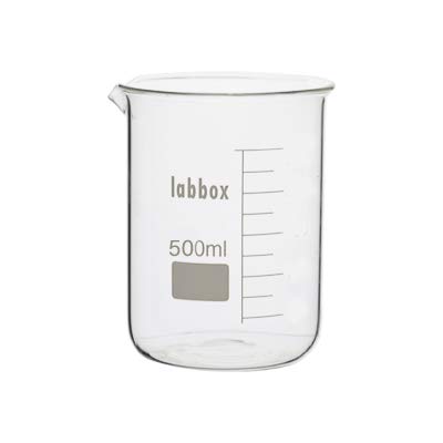 LBG 3.3 Borosilicate Glass Beaker, 500ml, 1