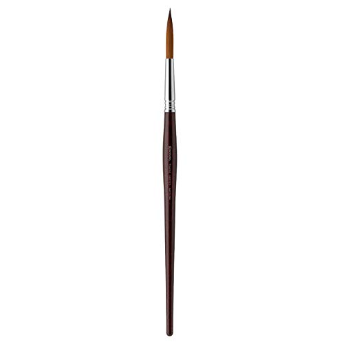 Speedball Art Products 1469-4 Escoda Prado Series Artist Watercolor & Acrylic Short Handle Rigger Paint Brush, Size 4, Synthetic Sable