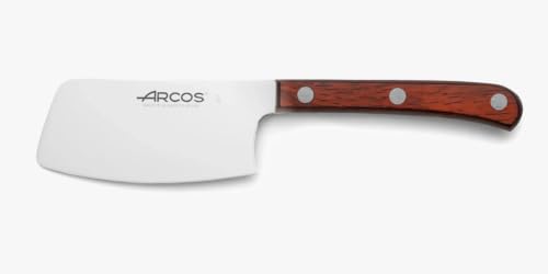 Coltello da Carne in Acciaio Inossidabile Nitrum con Lama da 90 mm – Ideale per Tagliare Filetti e Carne alla Griglia – Manico in Legno Marrone, Serie MESA, Colore Marrone