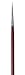da Vinci Oil & Acrylic Series 1610 Oil Paint Brush, Round Kolinsky Red Sable, Size 0 (1610-0)