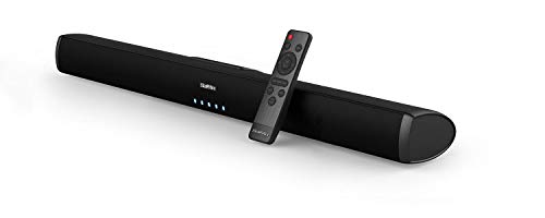 Sound Bars for TV, Saiyin Wired and Wireless Bluetooth 5.0 TV Stereo Speakers Soundbar 32” Home Theater Surround Sound System Optical/Coaxial/RCA Connection, Wall Mountable