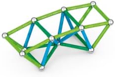 Classic - 60 Piezas - Bloques de Construcción Magnética para Niños - Green Line - Juguetes Educativos de Plástico 100% Reciclado