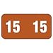 Smead Year 2015 End Tab Folder Labels, 1/2 x 1, Brown, 250 Labels/Pack
