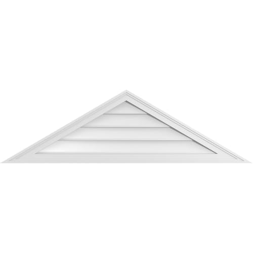 54"W x 15-3/4"H Triangle Surface Mount Signature Urethane Gable Vent 7/12 Pitch…
