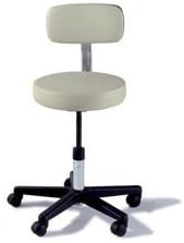 Midmark Corporation 271-001-312 Stool Adjustable w/Backrest Black Ea