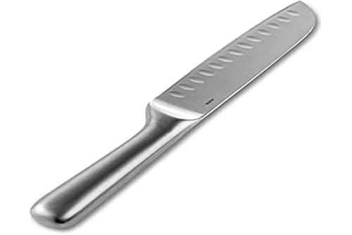 Alessi SG509 Mami, Small santoku Knife in Forged Steel AISI 420, mat.