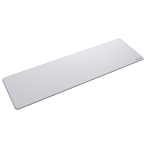 GLORIOUS Gaming Mouse Pad GMP 2 - LE - Vattentaet musmatta med en balanserad yta foer hoega hastigheter och kontroll och kanter som inte fransas - 915mm x 280mm x 3mm - Vitt skrivbordsunderlaegg