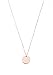 Happiness Boutique Women Circle Necklace Rose Gold Minimalist Rose Gold Necklace with Circle Charm Geometric Design