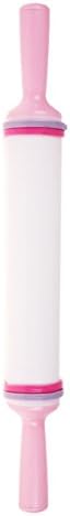 Plastic Non-Stick Rolling Pin-Easy Tool Rolling, Lighweight, A Kitchen Gadget, Good for Beginner to Do Baking(White)
