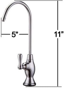 Non-Air Gap Luxury Drinking Water Faucet Brushed Nickel Finish RO Reverse Osmosis Ionizer 905 Series by Kuan Li