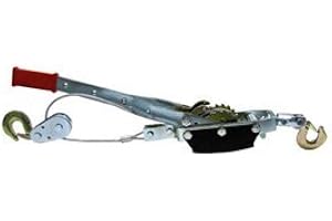 EZ TRAVEL COLLECTION 5 Ton Hand Ratchet Hoist Come Along Pulley Cable System 2 Hook 2 Gear Power Puller Winch