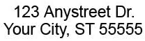 2 Line Self-Inking Return Address Stamp