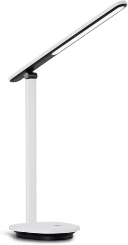 PHILIPS LED Ivory Schreibtischleuchte (5 W), dimmbare und tragbare Tischleuchte mit EyeComfort, energiesparende LED Beleuchtung, weiß