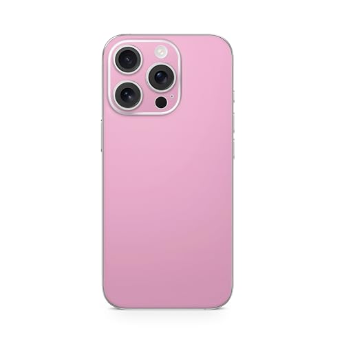 Phone Skin Compatible with Apple iPhone 16 Pro - Solid Pink - Premium 3M Vinyl…