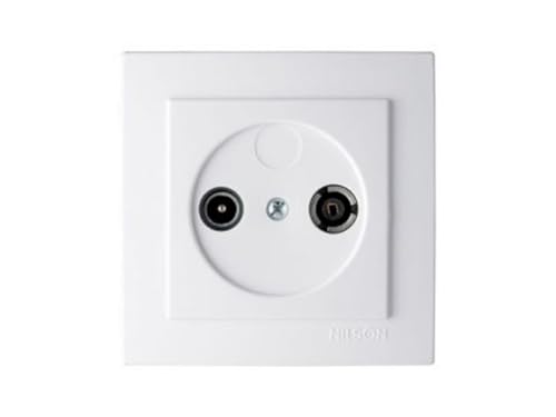 TOMA TELEVISIONE BIANCA EMPOTER SERIE 8000: Trasforma la tua casa con un design elegante e moderno. Perfetto per spazi minimalisti, garantisce qualità dell'immagine e suono eccezionali.