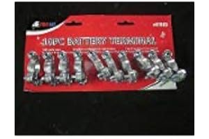 ATEPRO 10pc Card TOP Post Battery Terminal ATE PRO Solid Lead Steel Bolt Cable POS NEG