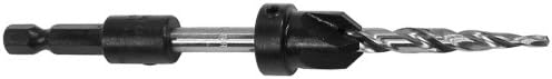 W.L. Fuller C8HT 11/64" Taper Point Drill Bit with Countersink and 1/4" Quick Change Hex Shank