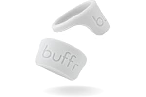 BUFFR Silicone Ring Protector for Working Out – Wedding Ring Protector – Rubber Ring Guard for Women – Light Gray, Size 8