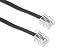 Permo 50 Feet Black Telephone Extension Cord Cable Line Wire