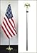 FlagsImp 8 Foot Aluminum Silver Pole with (Eagle)