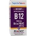 No Shot Methylcobalamin B12 (1000mcg) + B6 & Folic Acid (800mcg)