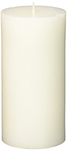 Zest Candle Pillar Candle, 3 by 6-Inch, White