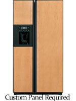 Click Here to See More Images GE PZS23KPEBV Profile 23.3 Cu. Ft. Custom Panel Counter Depth Side-By-Side Refrigerator
