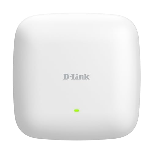 D-Link DAP-X3060 Nuclias Connect AX3000 Wi-Fi 6 Dual-Band PoE Access Point (2.5G Ethernet, MU-MIMO, WPA3, Fast Roaming, Wand/Mast-Befestigung, Free Central Management)