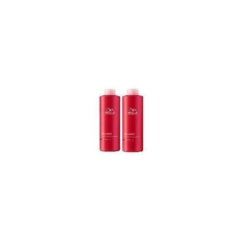 WELLA Brilliance Shampoo & Conditioner Coarse Colored Hair,Liter Duo 33.8 oz image